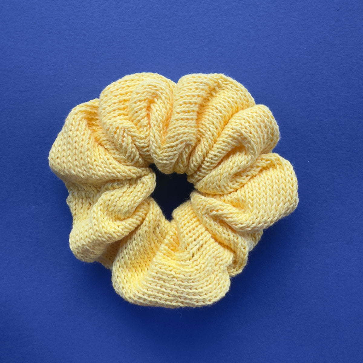 Knitted Cotton Scrunchie- Plain