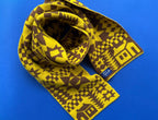Reversible Patchwork Knitted Lambswool Scarf