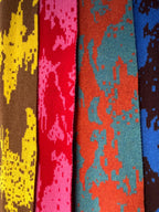 Lambswool Knitted Abstract Scarf