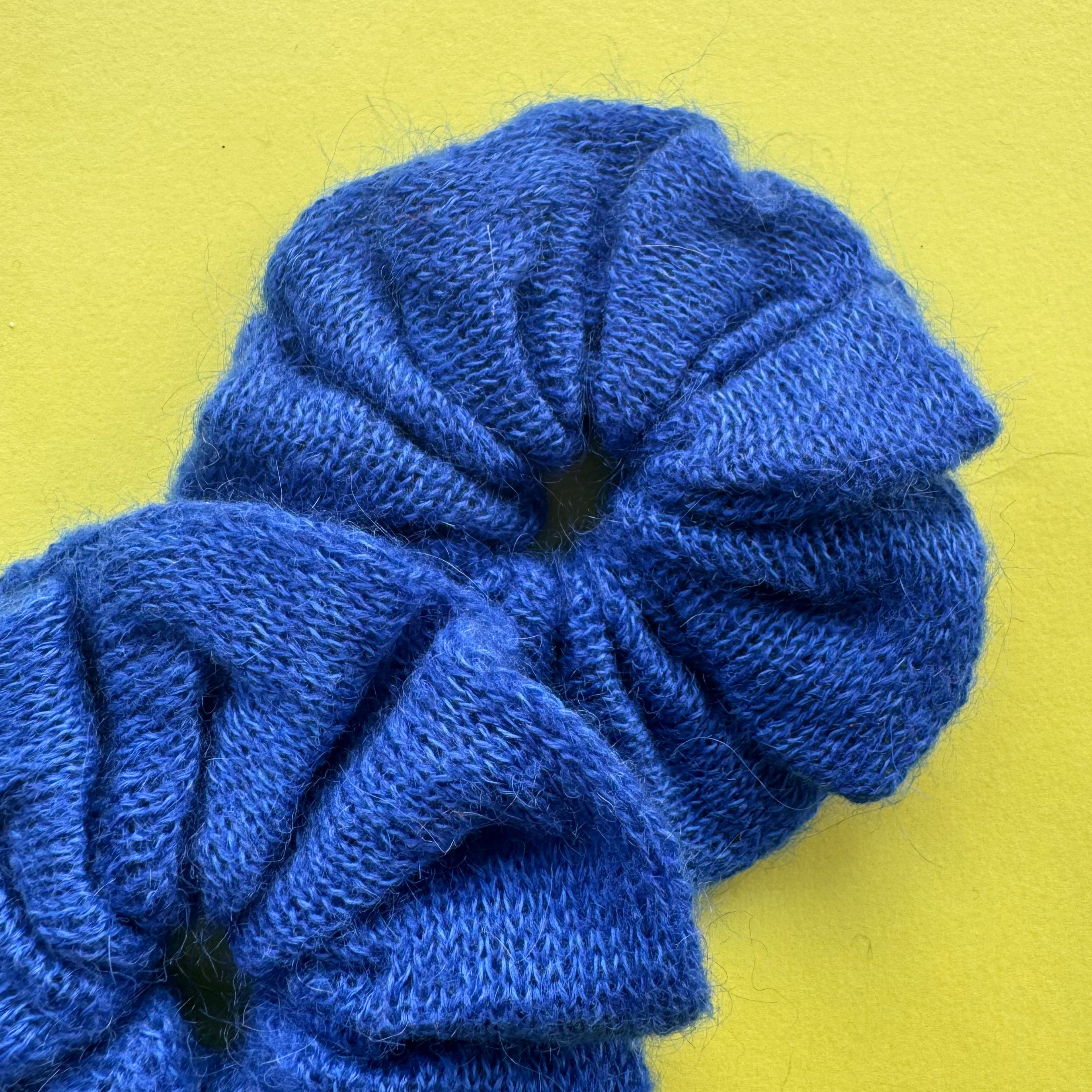 Knitted Soft Mohair Style Scrunchies