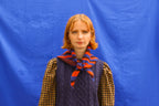 Striped Lambswool Triangle Scarf