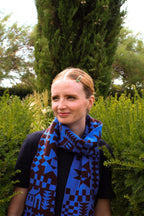 Reversible Patchwork Knitted Lambswool Scarf