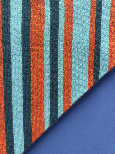 Striped Lambswool Triangle Scarf