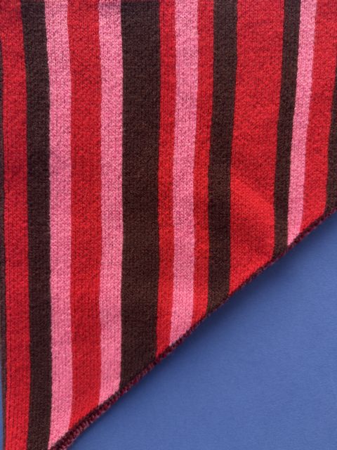 Striped Lambswool Triangle Scarf