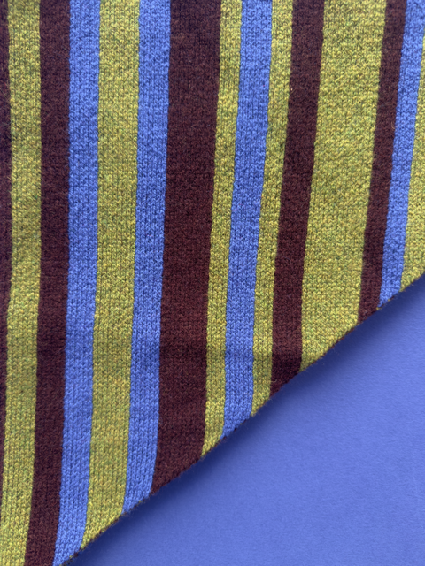 Striped Lambswool Triangle Scarf
