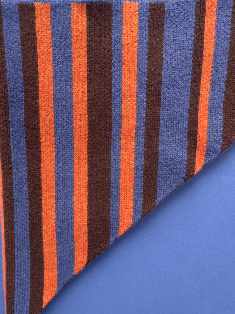 Striped Lambswool Triangle Scarf