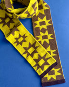 Reversible Patchwork Star Skinny Scarf