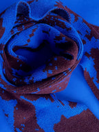 Lambswool Knitted Abstract Scarf