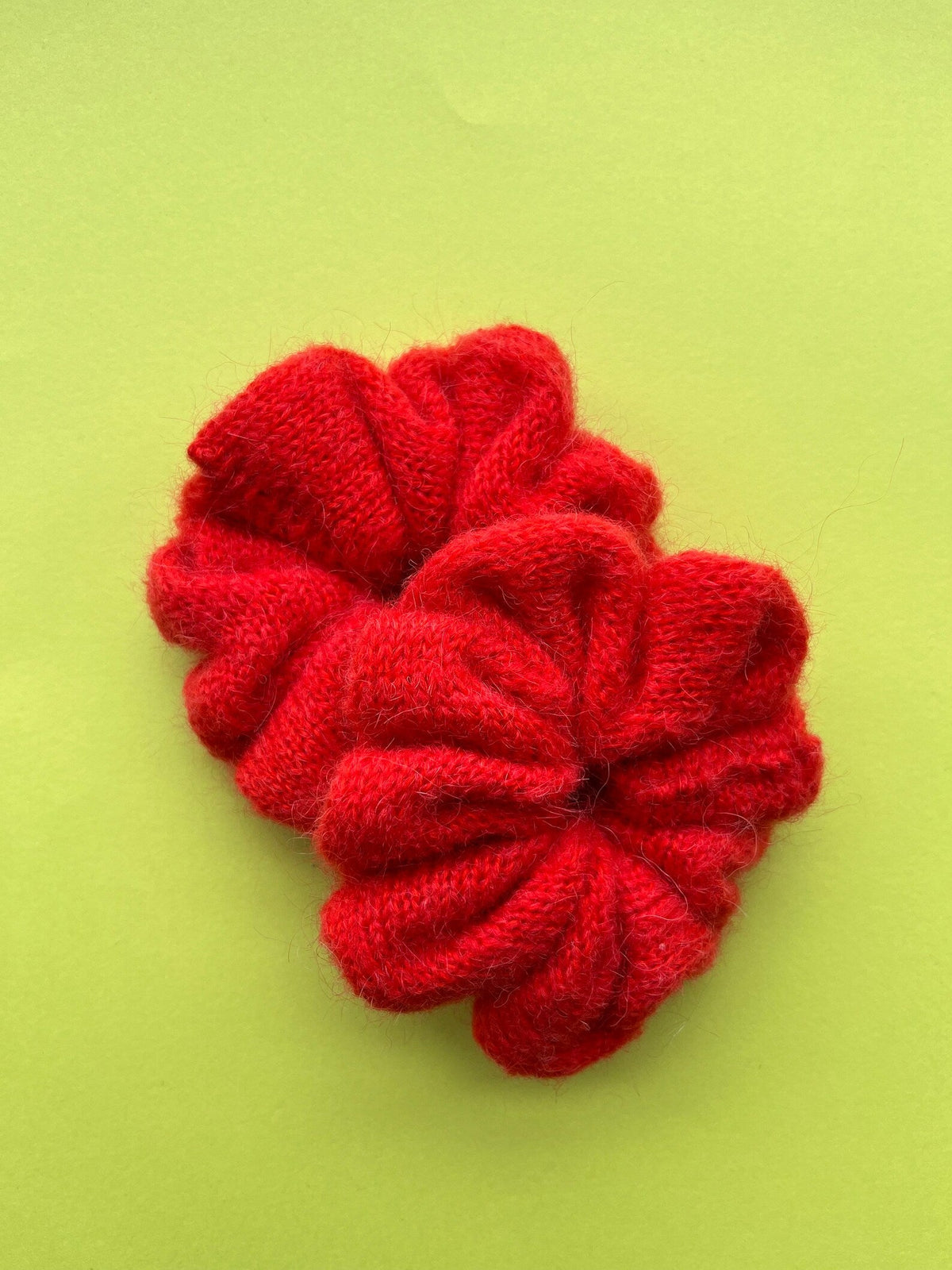 Knitted Soft Mohair Style Scrunchies