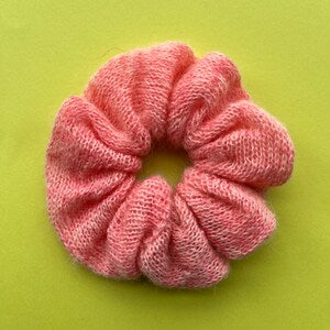 Knitted Soft Mohair Style Scrunchies