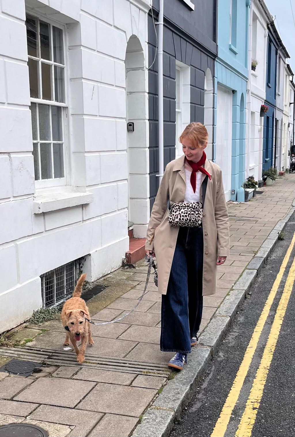 Fine Stripe Lambswool Knitted Neckerchief