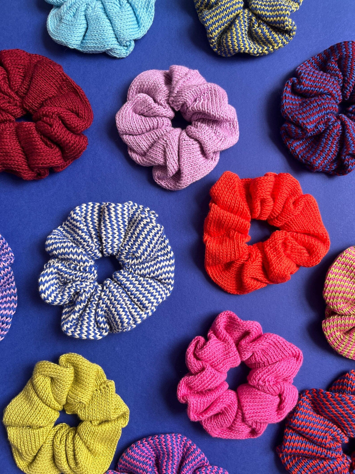 Knitted Cotton Scrunchie- Plain