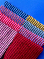 Fine Stripe Lambswool Knitted Neckerchief