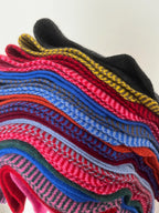 Fine Stripe Lambswool Knitted Neckerchief