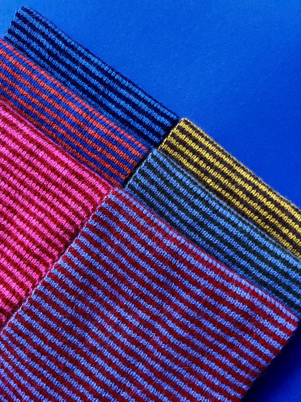 Fine Stripe Lambswool Knitted Neckerchief